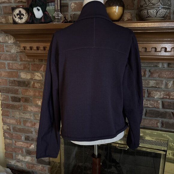 Athleta Purple Quarter Zip Shirt Size XL Fleece Cropped - Picture 4 of 9